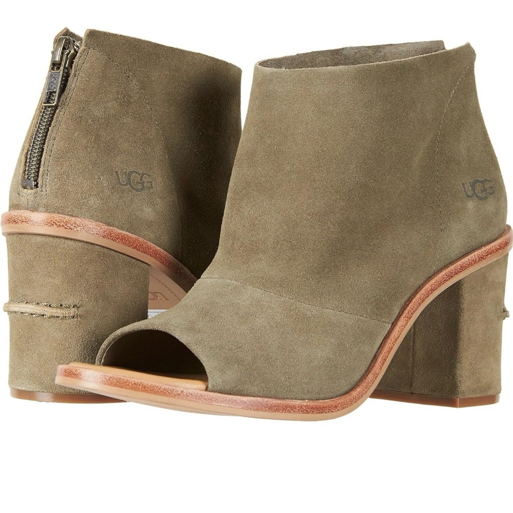 UGG Women's Olive Suede Ankle Boots